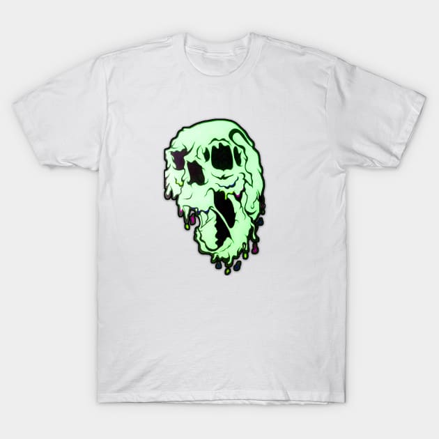 Light Green Melting Monster T-Shirt by LadyMayDesigns